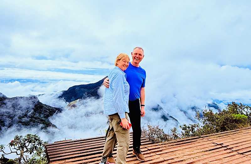 Safari jeep crossing water